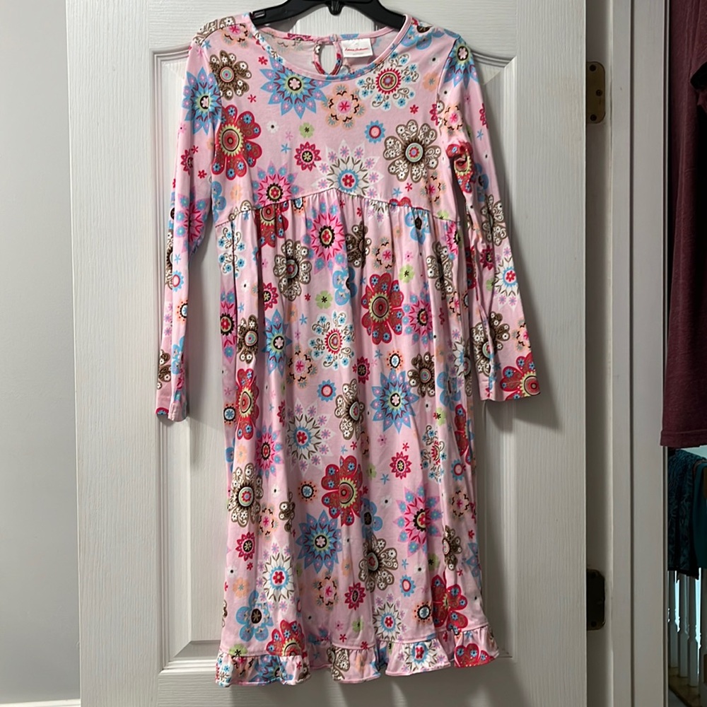 Hanna Andersson pink knit long sleeve dress